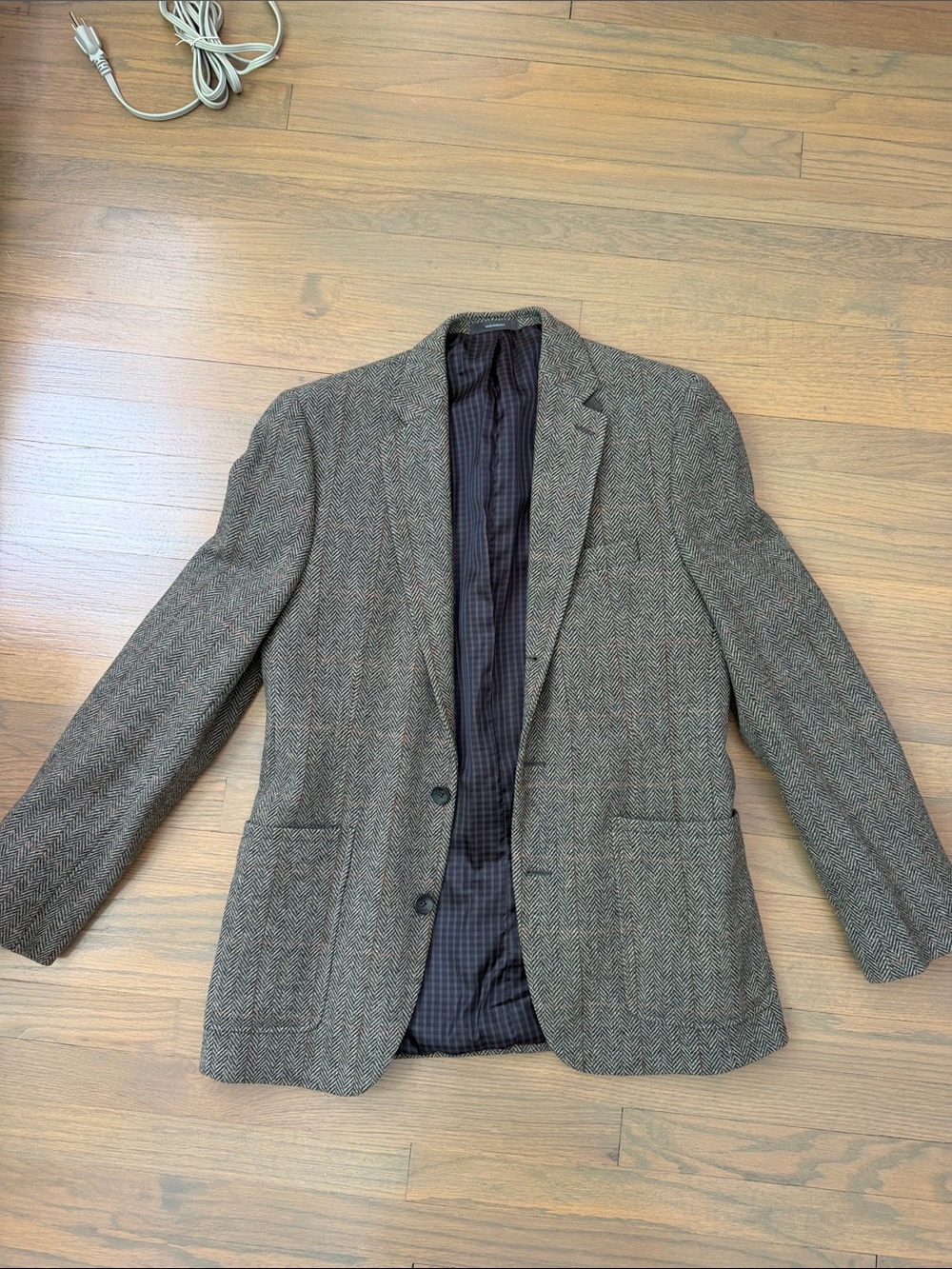 Joseph Abboud Brown Herringbone Sport Coat